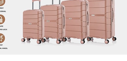 Silver Aluminum Frame Luggage Combo