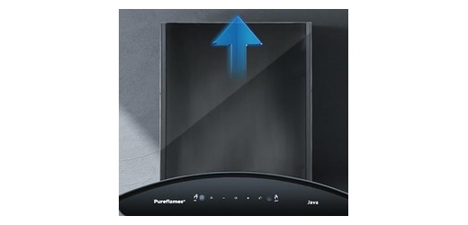 Black Glass Range Hood