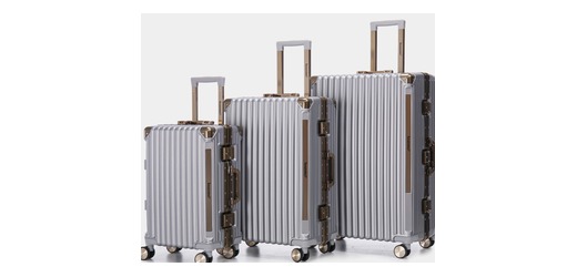 Horizontal Rib Aluminum Trolley Case